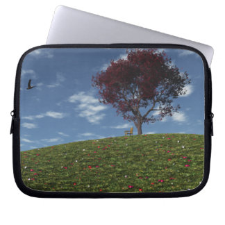 Clouds Go Sailing By Laptop Sleeve
