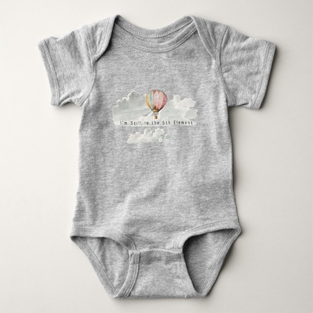 Clouds Hot Air Balloon Still in the 5th Element Baby Bodysuit (Front)