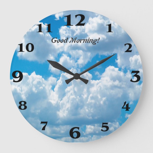 Clouds image for Round-Large-Wall-Clock Large Clock (Front)