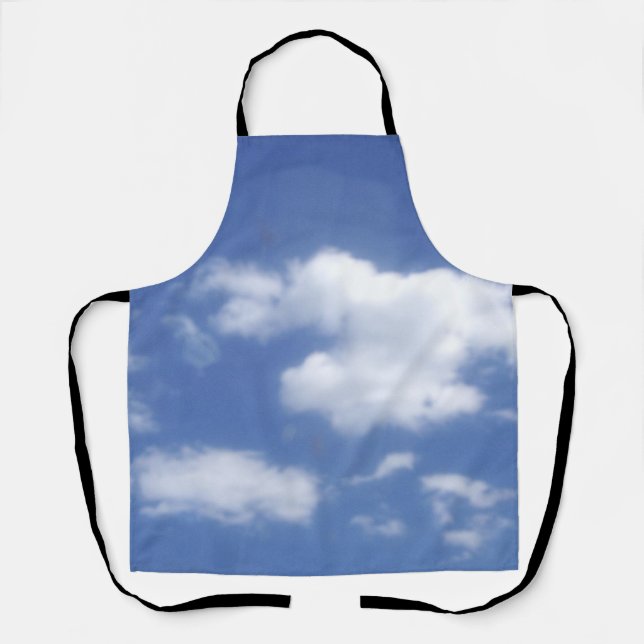 clouds in blue sky  apron (Front)