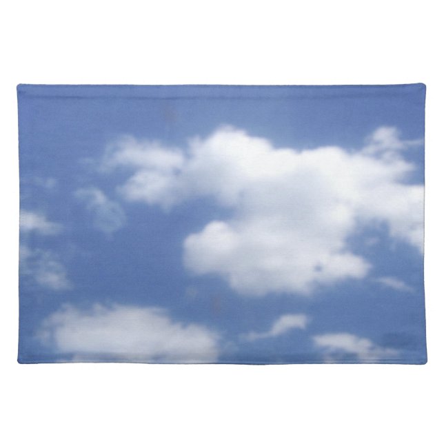 clouds in blue sky cloth placemat (Front)