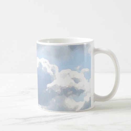 Clouds in Blue Sky  Coffee Mug