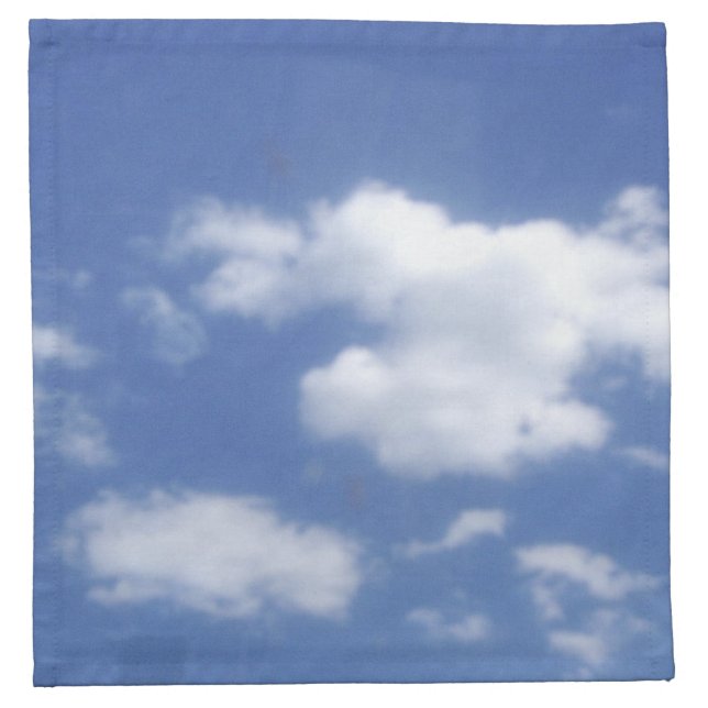 clouds in blue sky kitchen towel set cloth napkin (Front)