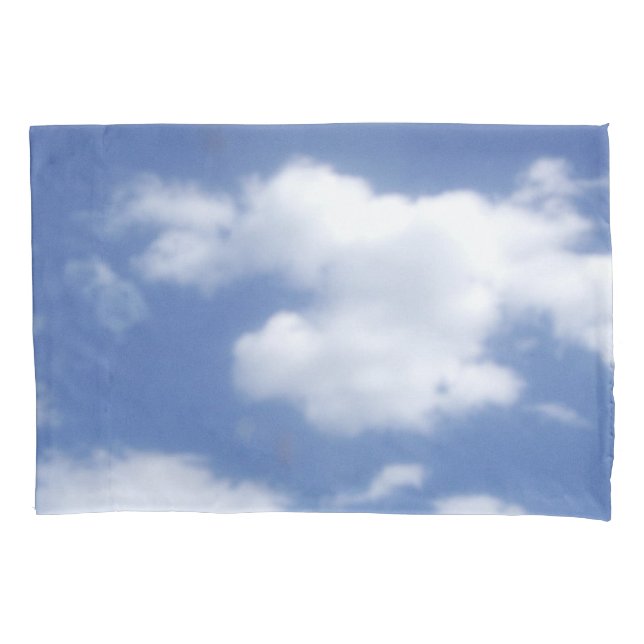 clouds in blue sky pillow case (Front)