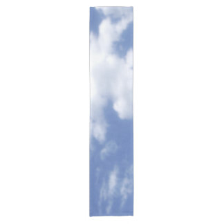 clouds in blue sky short table runner