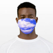 Clouds in Clear Blue Sky Adult Cloth Face Mask (Worn)