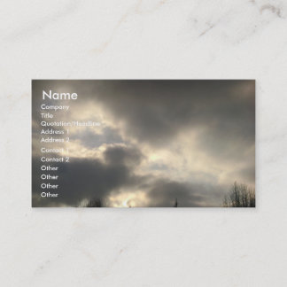 Clouds in Gainesville, GA Business Card