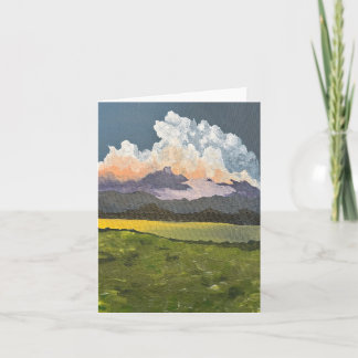 Clouds in nature note card