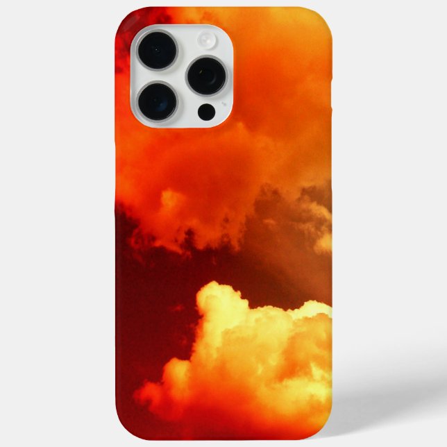 CLOUDS IN ORANGE YELLOW RED SKY Case-Mate iPhone CASE (Back)
