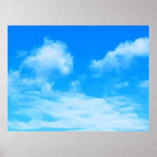 Clouds In Ottawa Blue Skies. Buy Now Poster