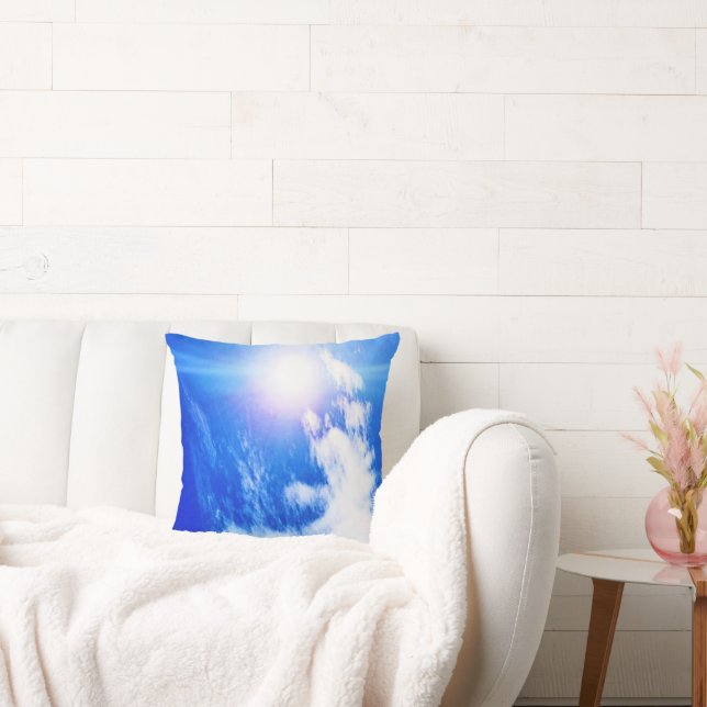 Clouds In Ottawa Sunny Skies. Buy Now Throw Pillow (Couch)