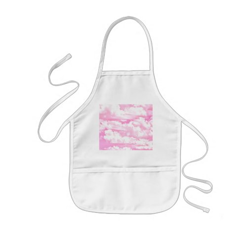Clouds in Pink Decor Kids Apron