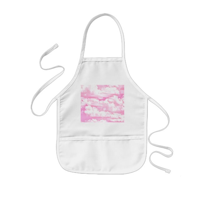 Clouds in Pink Decor Kids' Apron (Front)