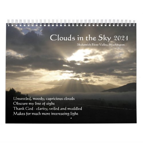 Clouds In The Sky Calendar 2021