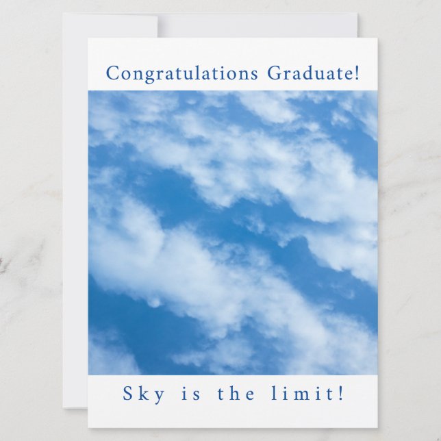 Clouds in the Sky  Invitation (Front)
