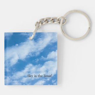 Clouds in the Sky Keychain