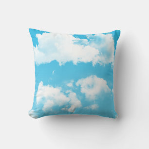 Clouds in the Sky Kids Throw Pillow