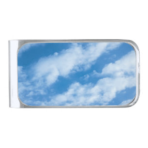 Clouds in the Sky Photography Silver Finish Money Clip