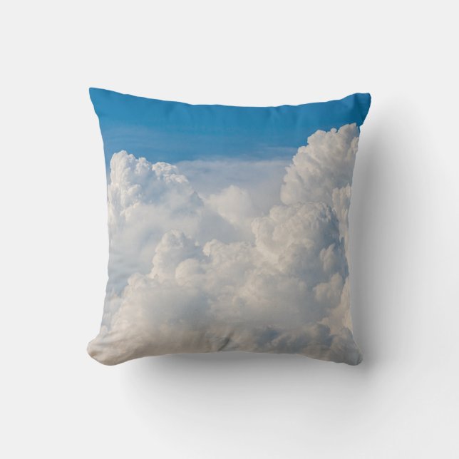 Clouds in the Sky Throw Pillow (Front)