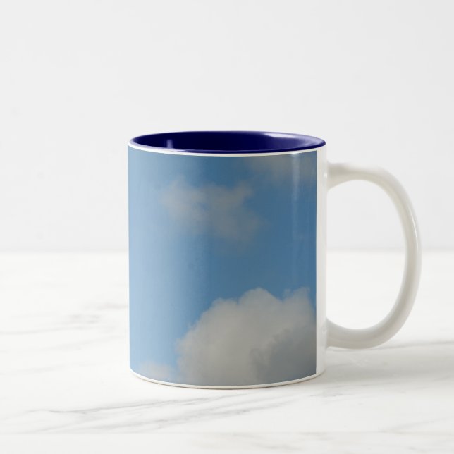 Clouds in the Sky Two-Tone Coffee Mug (Right)