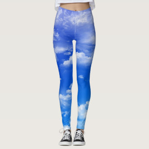 Soft Cloud Deep Blue Sky Capri Leggings