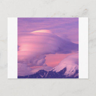 Clouds Lenticular Over Mount Drum Alaska Postcard