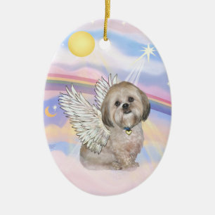 Clouds - Lhasa Apso (L) Ceramic Ornament