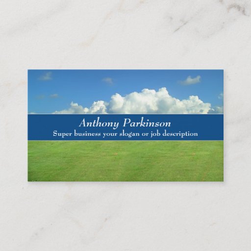 Customizable clouds life nature business card