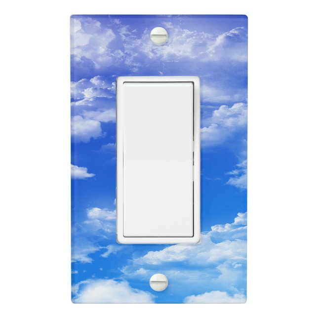Clouds Light Switch Cover (In Situ)