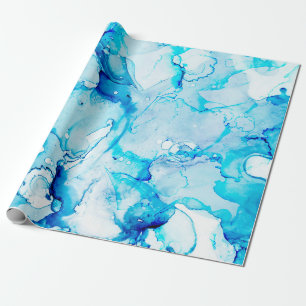Clouds Macro. Sapphirine and White color Spots. Oc Wrapping Paper