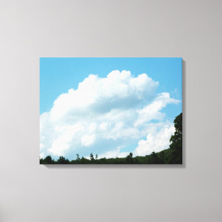 Clouds Meet Trees Canvas Print