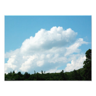 Clouds Meet Trees Photo Print