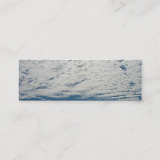 Customizable Clouds Mini Bookmark Business Card