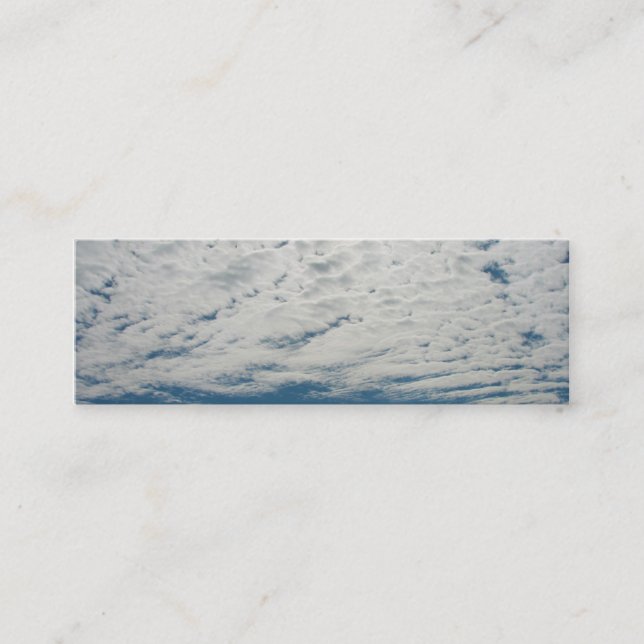 Clouds Mini Bookmark Business Card (Front)