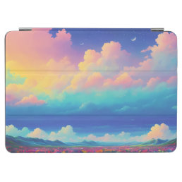 Clouds, mountains, flowers iPad air cover