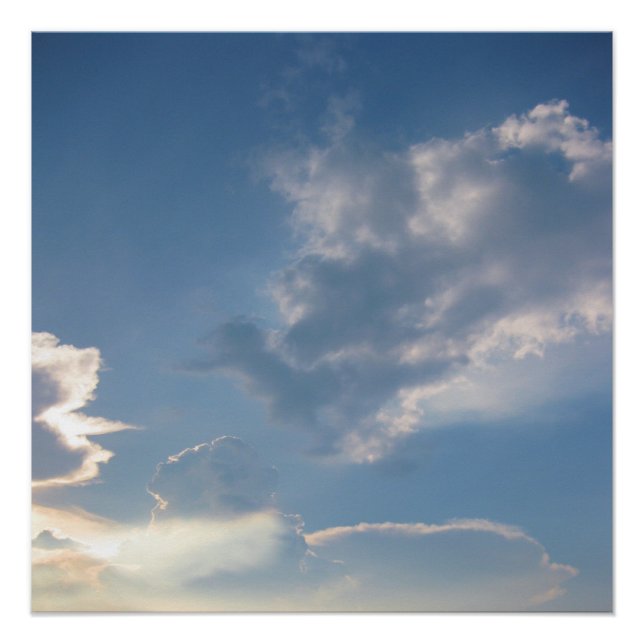 Clouds Nature Photography Poster Print (Front)