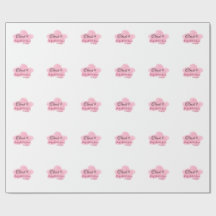 Clouds nine red pastel bridal shower namedate