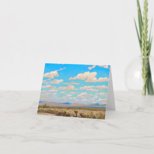 Clouds of a Summer Afternoon by Maynard Dixon Letterpress Thank You Card