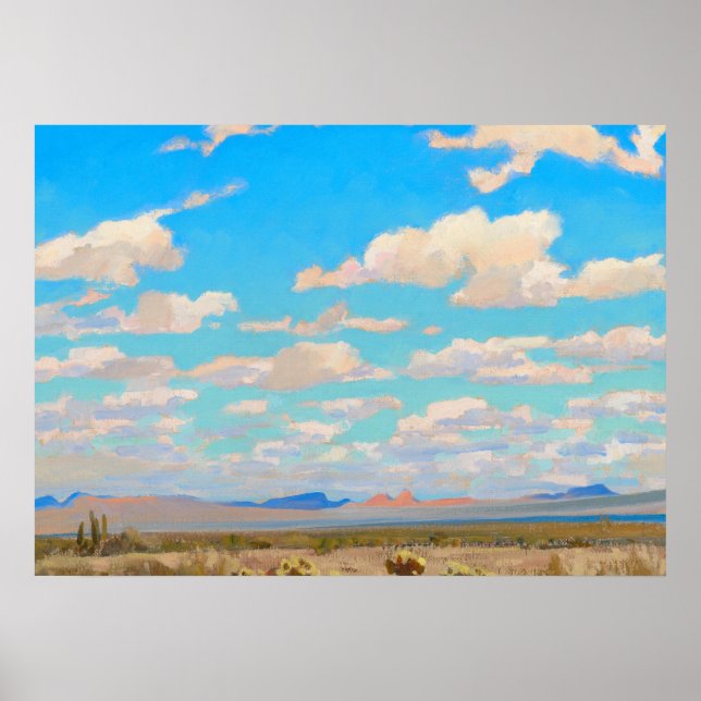 Clouds of a Summer Afternoon by Maynard Dixon Poster (Front)