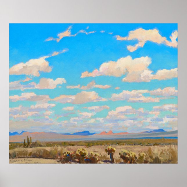 Clouds of a Summer Afternoon by Maynard Dixon Poster (Front)