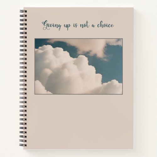 Clouds of Resolve Spiral Notebook âïâœ