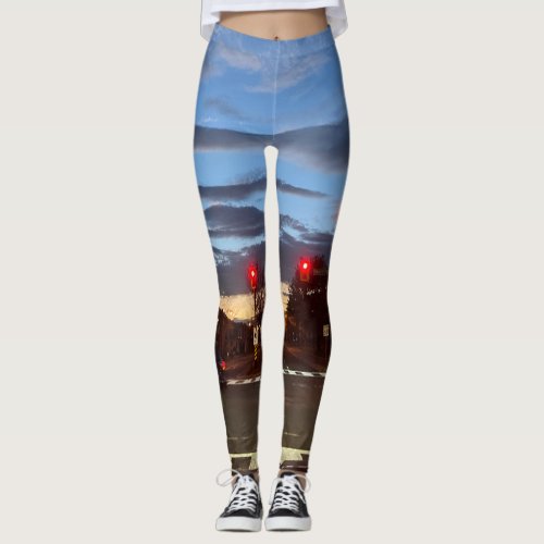 Clouds of the Day Series by AskStudio Leggings