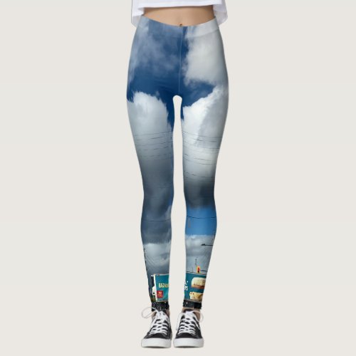 Clouds of the Day Series by AskStudio Leggings