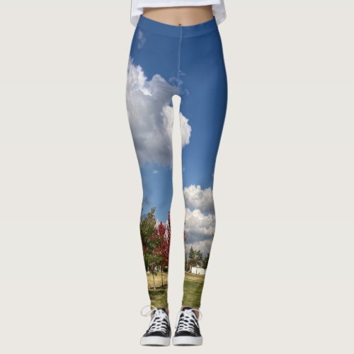 Clouds of the Day Series by AskStudio Leggings