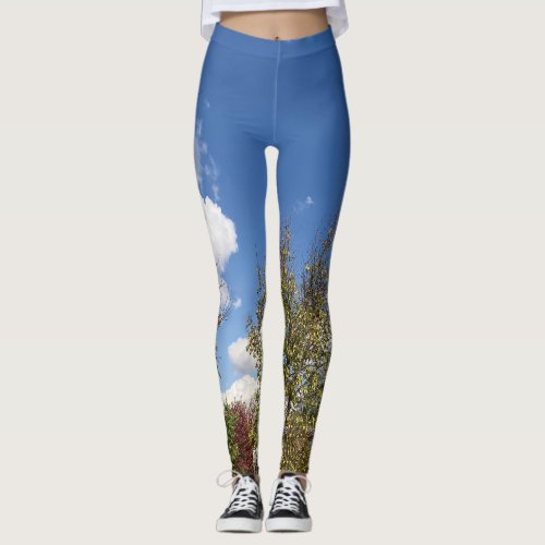 Clouds of the Day Series by AskStudio Leggings