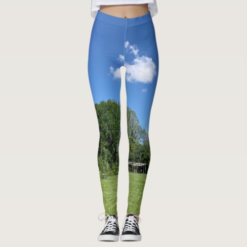 Clouds of the Day Series by AskStudio Leggings