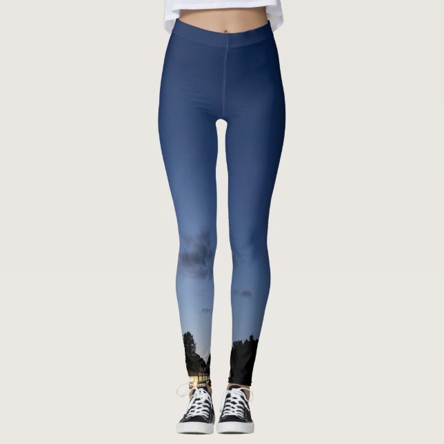 Clouds of the Day Series by AskStudio Leggings (Front)