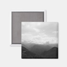 Clouds on the Hills Black and White Photography