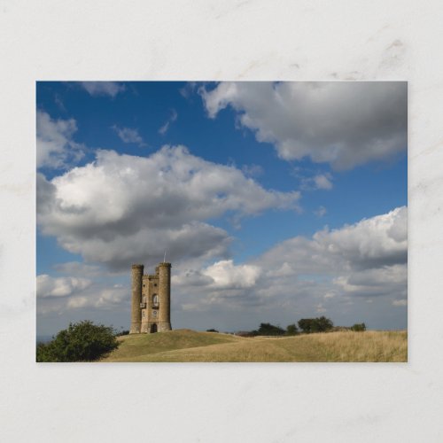 Clouds over Broadway Tower Cotswolds postcard