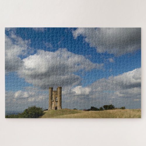 Clouds over Broadway Tower in the Cotswolds Jigsaw Puzzle
